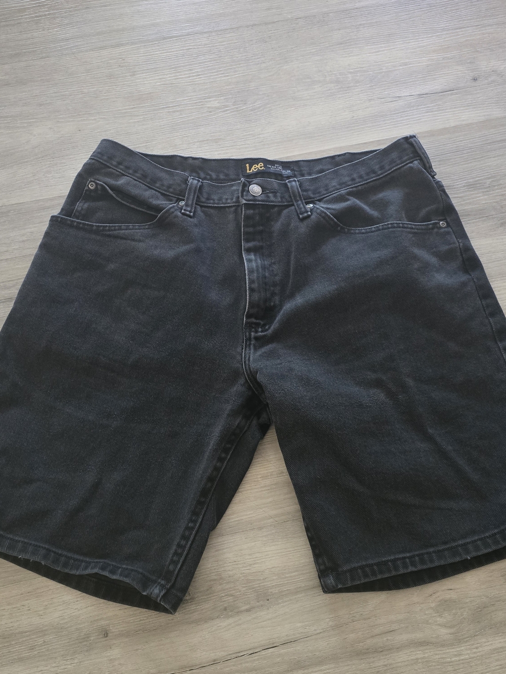 Lee | Black Denim Shorts | Size 33 x 8